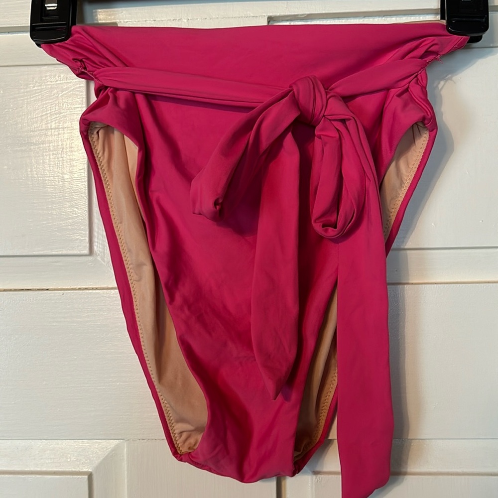 J.Crew high waist tie front bikini bottom size XS
